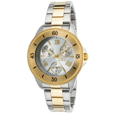 Invicta 21685 Women's Angel Multi-Function Two-Tone Ss Silver-Tone Dial Watch