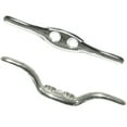 thumbnail image 2 of Curved Nickel Plated Dock Rope Cleats - 2.5, 4.5, & 6 Inch Lengths - Pack Sizes of 2, 5, 10, 15, 20, & 25, 2 of 5