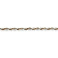thumbnail image 2 of Primal Silver Sterling Silver 2.5mm Rose Vermeil Diamond-cut Rope Chain, 2 of 7