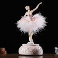 thumbnail image 3 of Ballerina Music Box Dancing Girl Swan Lake Carousel With Feather For Birthday Gift Tw, 3 of 5