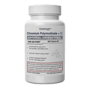 Chromium Polynicotinate  - 200mcg + Vitamin B3 for Optimal Absorption, Made In USA