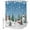 Blue, variant on Shower Curtains for Bathroom, Red Christmas Snowman Waterproof Fabric Shower Curtain, Xmas Snowflake Tree Winter Decorative Bathroom Curtain for Bathtub, 66"x72", No Hooks Included