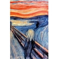 thumbnail image 2 of The Scream by Edvard Munch Canvas Wall Poster, 22.375" x 34", 2 of 4