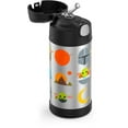 thumbnail image 6 of Thermos Kids Stainless Steel Vacuum Insulated Funtainer Straw Bottle, Mandalorian, 12oz, 6 of 6