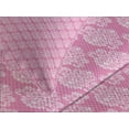 thumbnail image 4 of Ambesonne Damask Quilted Bedspread Set 3 Pcs, Middle Eastern Blossom, Queen Size, Pink White, 4 of 5