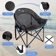 thumbnail image 5 of BRONZY Heavy Duty Oversized Camping Chair 500lbs - Beach Chair for Adults, Portable Folding with Breathable Mesh, Cup Holder & Side Pocket, 5 of 7