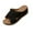 Black, variant on Willtoo Orthopedic Shoes for Women Summer Dressy Ladies Sandals Criss Cross Hollow Slipper Comfy Arch Support Wedge