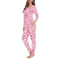 thumbnail image 2 of SCRAWLGOD Love Heart Women's Pjs Sets for Women Long Sleeve and Pants Lounge Set Size L Crewneck Jogger Pajama Set for Women Comfy Women Sleepwear Soft, 2 of 6