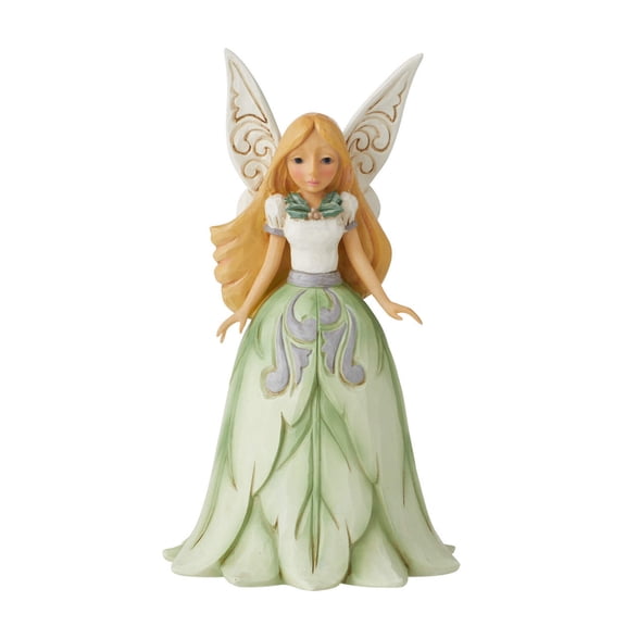 Enesco Jim Shore Heartwood Creek Woodland Fairy in Leaf Skirt Figurine, 6.5 Inch, Multicolor
