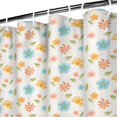 thumbnail image 4 of 72x72 Inch Fabric Shower Curtain Waterproof Polyester, Daisy Floral Print, 4 of 6