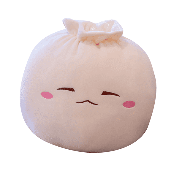 SSNTSY Dumpling Plush Pillow, Dumpling Stuffed Toy, Funny Food Plush Pillow with Cute Features for Home Office Decoration
