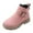 Pink, variant on Generic Clearance Girls Scrub Boots Shoes Waterproof Leather Short Boots Non Slip Breathable Boots for Casual Soft Comfortable Christmas (5-5.5 Years,Black)