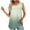 Green, variant on Staron Women's Casual Ombre Pleated Round Neck Tank Top Sleeveless Loose Comfy Fashion T-Shirt Blouse, Blue M