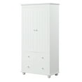 thumbnail image 2 of Resenkos Storage Cabinet,Kitchen,Pantry Cabinet,Tall Storage Cabinet with Three Drawers for Bathroom/Office, White, 2 of 13