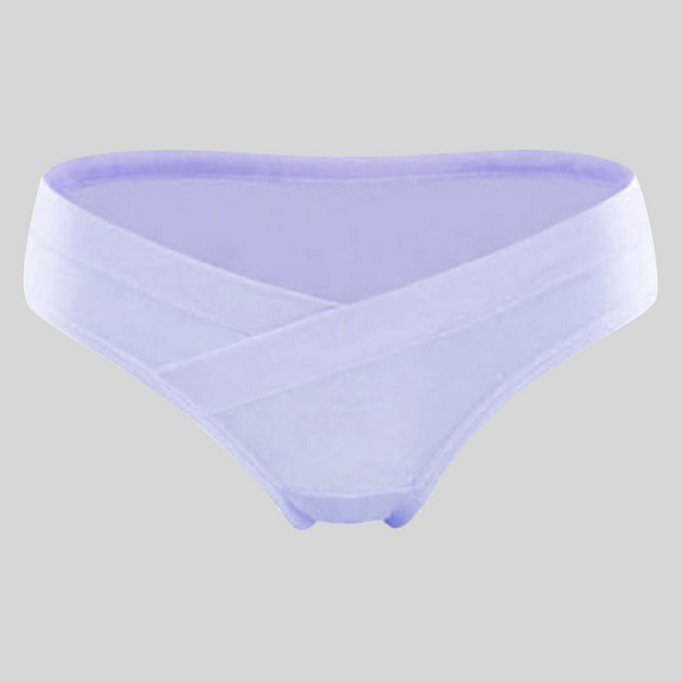 HUPOM Crotchless Panties Panties Briefs Activewear Tie Comfort Waist Purple  Free 