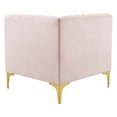 thumbnail image 4 of Modway Triumph Channel Tufted Performance Velvet Loveseat in Pink, 4 of 7