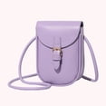 thumbnail image 5 of Bolsa de mano con solapa a la moda informal de piel sintética para teléfono móvil portátil suave para viajes Sywqhk Para Estrenar, 5 of 5