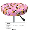 thumbnail image 4 of Lsque Funny corn spider web A Pattern Round Bar chair cushion covers Velvet Fabric Premium Comfort Protects from Scratches and Stains for 14-17 Inch Chair-13 inch, 4 of 7