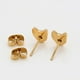 thumbnail image 4 of Aretes Broquel Gato Kitten Para Dama o Niña Oro 24K Lam dorado Unitalla, 4 of 7