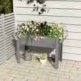 thumbnail image 4 of Jopath Grey Raised Garden Bed with Legs, Elevated Wooden Planter Box for Outdoor Plants Flowers Fruits Vegetable Herb Growing(40"x20"x31"), 4 of 9