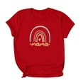 thumbnail image 2 of EQWLJWE Mama Shirt Women Mama Tshirt Rainbow Short Sleeve Shirt Mother Day Loose Cute Graphic Tees Tops, 2 of 5