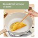 thumbnail image 4 of Sartenes Antiadherentes, Sartén de chef de Piedra de Granito, Sartenes de Cerámica con Mango de Baquelita Batería de Cocina (Blanco), 4 of 4