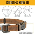 thumbnail image 3 of Carhartt Dog Collar Brown/Brushed Brass, Medium, 3 of 4