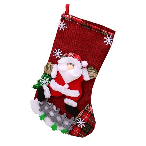 Regalo de Navidad Calcetines Bolsa Regalos Calcetín Relleno Navidad Santa Adornos para el hogar Tmvgtek Oficina Multiescena Multifunción