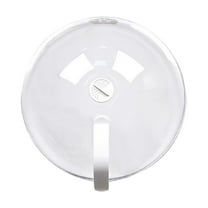 9.2 Inch Transparent Microwave Plate Cover - Anti-Splatter Lid with Steam Vents & Handle, Oil-Proof Food Heating Cover for Microwave Oven