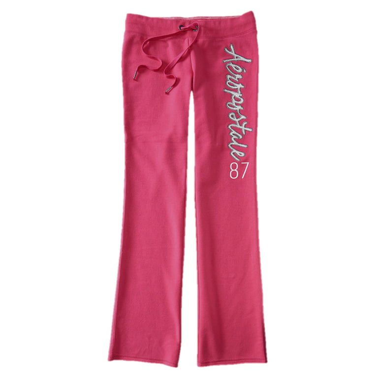 Aeropostale Womens Fit and Flare Sweatpants Glitter Bling