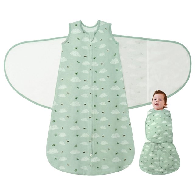 Saco de Dormir Envoltura para Bebé LILBESTIE 3 en 1 Algodón 1.0 Tog