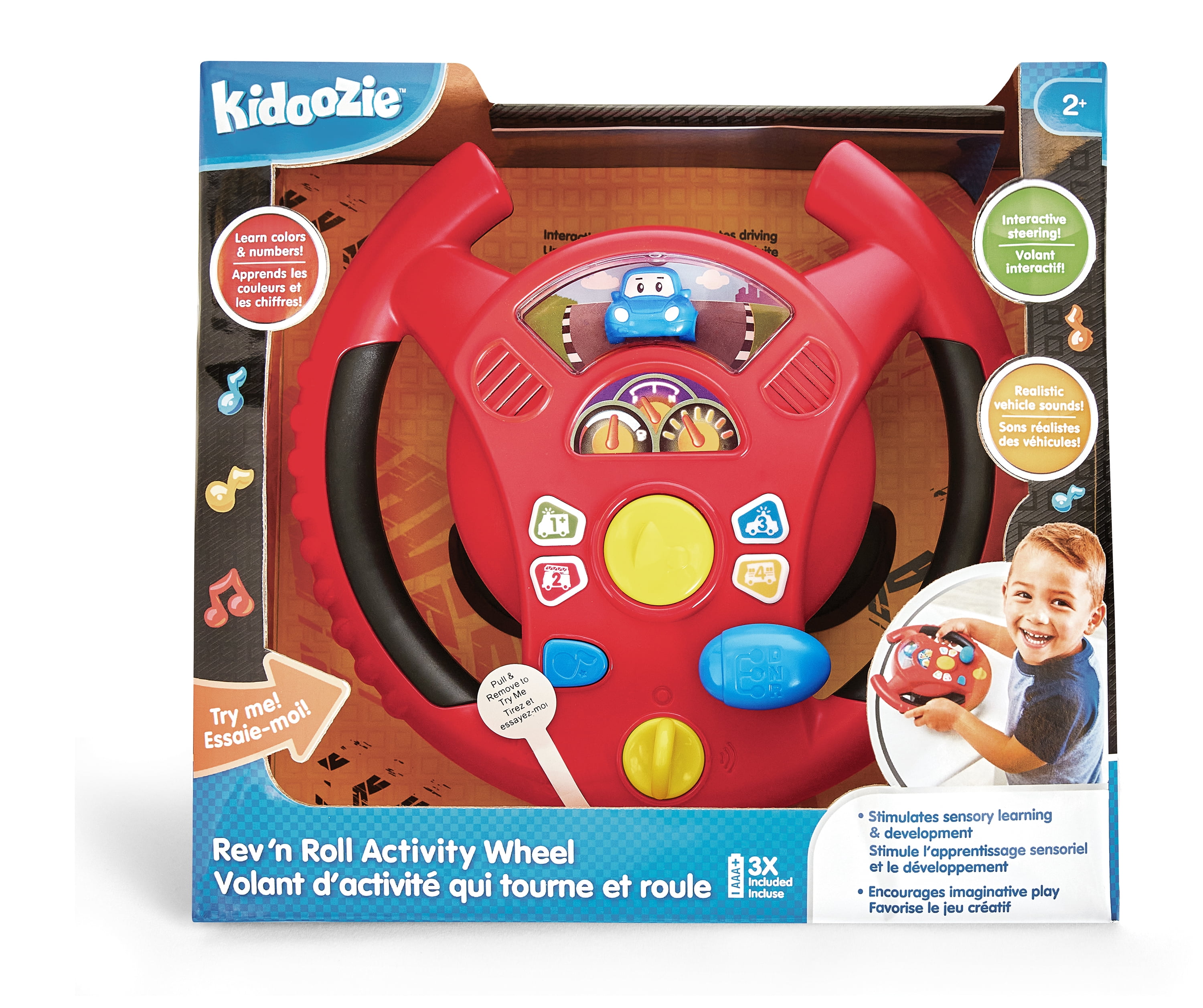Kidoozie Rev 'N Learn Activity Wheel - Gear Up for Sensory
