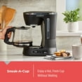 thumbnail image 4 of Cafetera digital BLACK+DECKER Split Brew de 12 tazas, CM0122, café helado o caliente, programable, toque rápido, mantenimiento caliente de 4 horas, 4 of 5