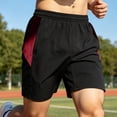 thumbnail image 4 of Umfun Men's Sporty Side Panel Athletic Shorts with Elastic Drawstring Waist - Lightweight Quick Dry Running Shorts for Gym Training & Casual Daily Wear, 4 of 9