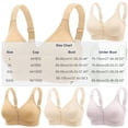 thumbnail image 3 of Front Button Wireless Bras for Women Plus Size, Soft Support Sleeveless Comfortable Daily Underwear, 3 of 5