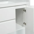 thumbnail image 3 of Spaco 48" Floating Bathroom Vanity with Sink, Modern Wall-Mounted Bathroom Storage Vanity Cabinet with Resin Top Basin and Soft Close Drawers, White, 3 of 15