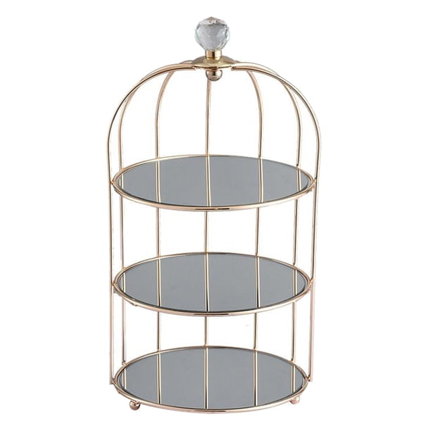 Organizador de maquillaje, interior Mulit-función maquillaje estantes expositores s tipos de y accesorios - Tres niveles Sunnimix Estante organizador de maquillaje