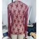 thumbnail image 1 of Top de malla de manga larga NikouMX Blusa transparente de encaje para mujer Sin forro, 1 of 3
