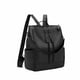 thumbnail image 4 of Mochila de piel auténtica para mujer, bolso de hombro grande e informal, color negro, 4 of 6