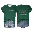 thumbnail image 1 of Daznico T-Shirt Décontracté pour Femmes Grande Taille Col Rond Imprimé Lettre pour Usage Quotidien, 1 of 2
