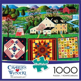 Buffalo Games Charles Wysocki - The Quiltmaker Lady - 1000 Pieces Jigsaw Puzzle