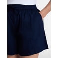 thumbnail image 4 of Time and Tru Women's Poplin Shorts, Sizes XS-XXXL, 4 of 5