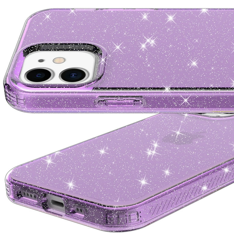 iPhone 12 mini Clear Case, Dteck Bling Glitter Transparent