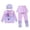 7-Dark Purple, variant on MuXiKeJi Clothes Girls Swimsuits One Piece Ruched Solid Color with Floral Printed Cover Up Skirt Girls Bathing Suits