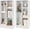 White, variant on 5-Cube Bookcase, Freestanding Bookshelf w/ 2 Anti-toppling Kits, Modern Storage Unit, Wood Cubby Display Shelving, Multi-Tier Open Storage Organizer for Study,Bedroom,Living Room, White