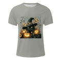 thumbnail image 4 of Handshe Men's Halloween Graphic Short Sleeve Round Neck T-Shirt - Comfortable T-Shirt, 4 of 5