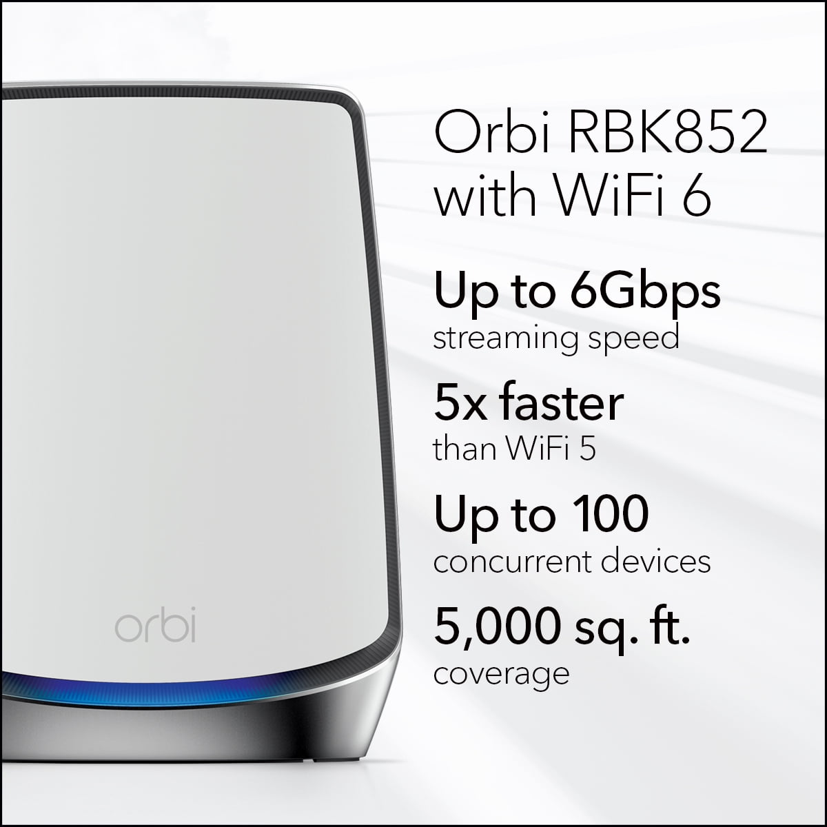 NETGEAR: Networking Products Made For You. Orbi RBK852 Mesh WiFi System -  Tri-band WiFi 6 Mesh System