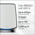 thumbnail image 4 of NETGEAR - Orbi RBK852 AX6000 Tri-Band Mesh WiFi 6 System with Router and 1 Satellite Extender, 4 of 8