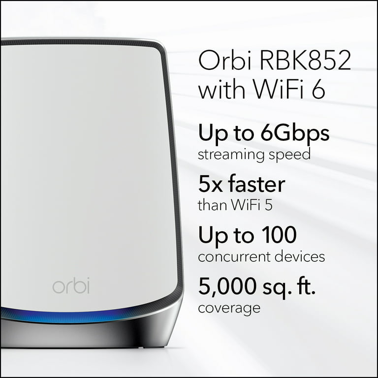 NETGEAR Orbi WiFi System RBK852 - Wi-Fi system (router, extender