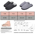 thumbnail image 2 of LANREMON Women's Warm Cotton Knit Memory Foam Slippers Slip-On House Shoes Christmas Bedroom Slippers Indoor and Outdoor Gray, 2 of 7